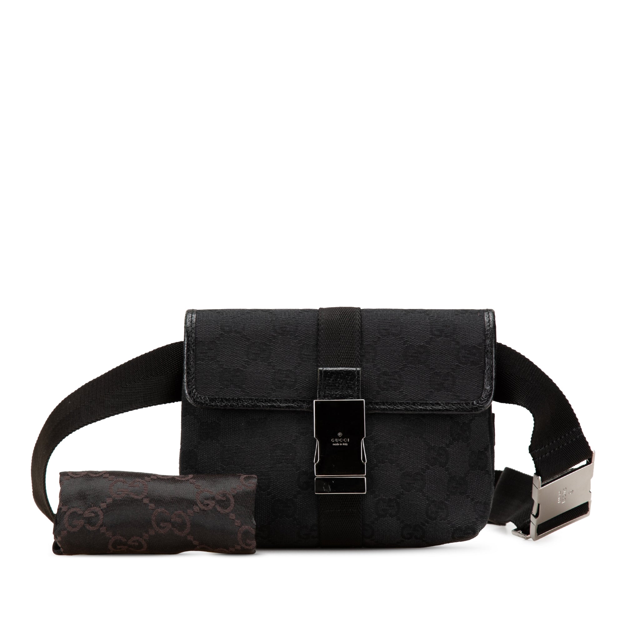 Gucci | Pre-Owned GG Canvas Belt Bag | Black