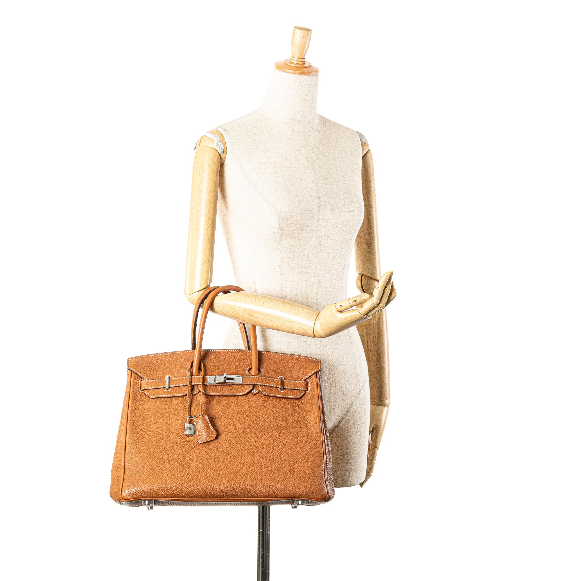 Hermes | Pre-Owned Togo Birkin Retourne 35 | Brown