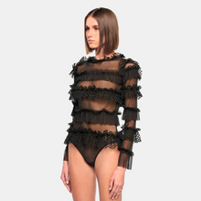 OW Collection Grace Bodysuit | Black Caviar