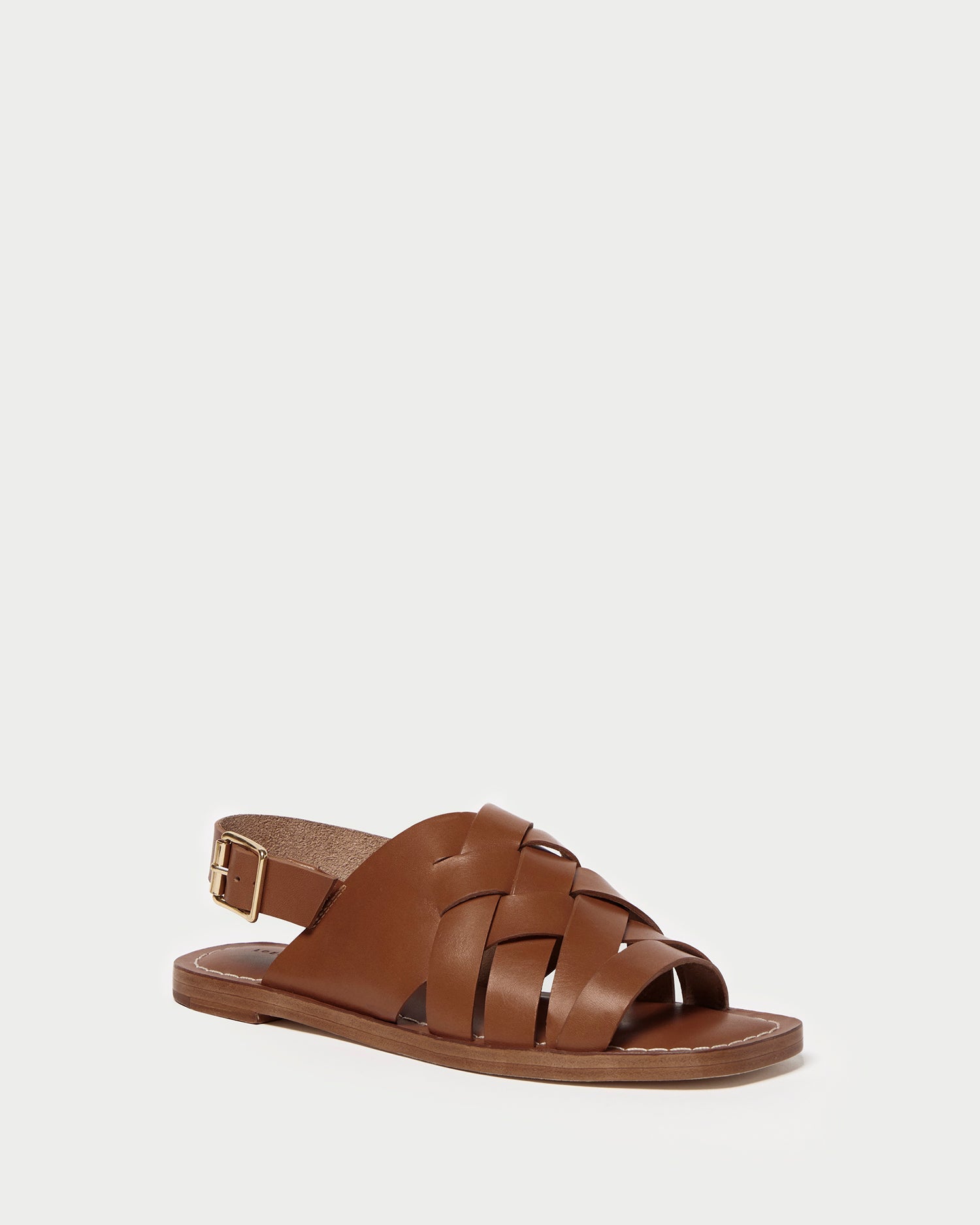 Grayson Braided Sandal | Cognac