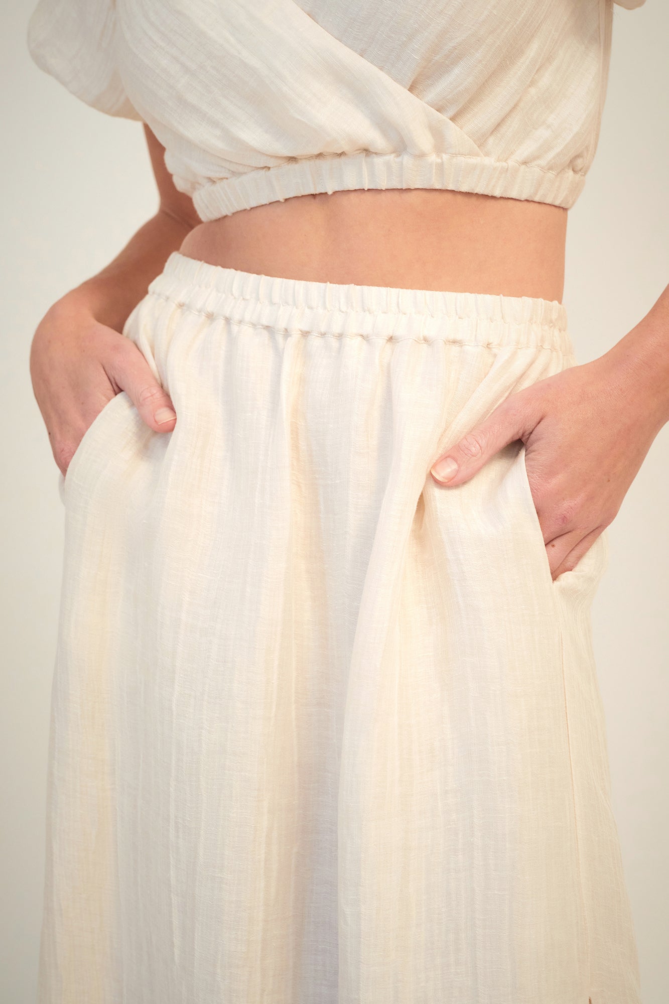 Carmen Midi Skirt | Ivory