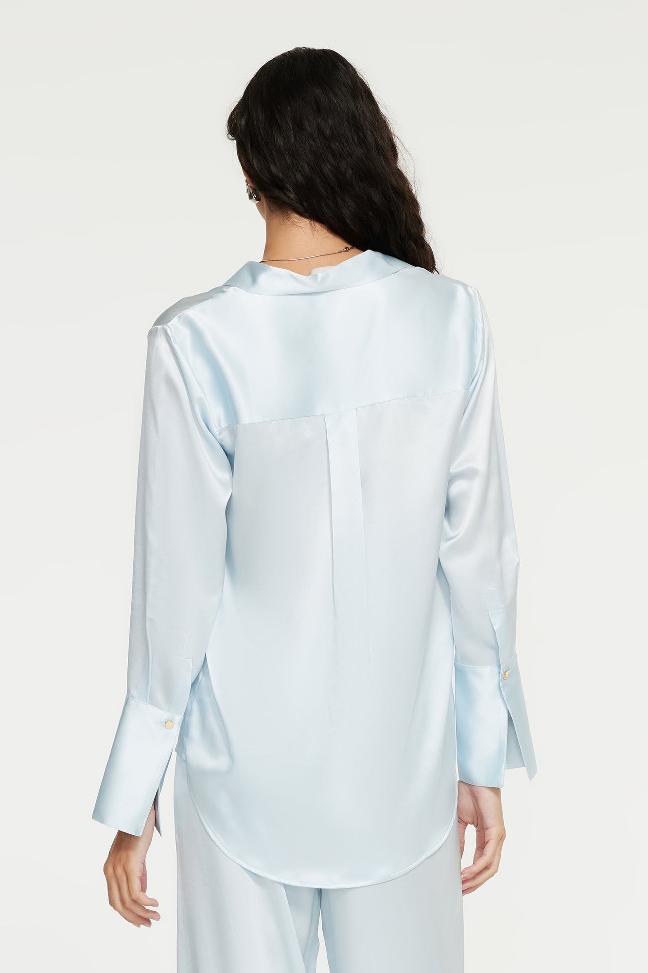 The Isla Shirt By GINIA In Ice Blue