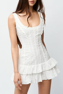 Womens | Raphelle Eyelet Dress | White
