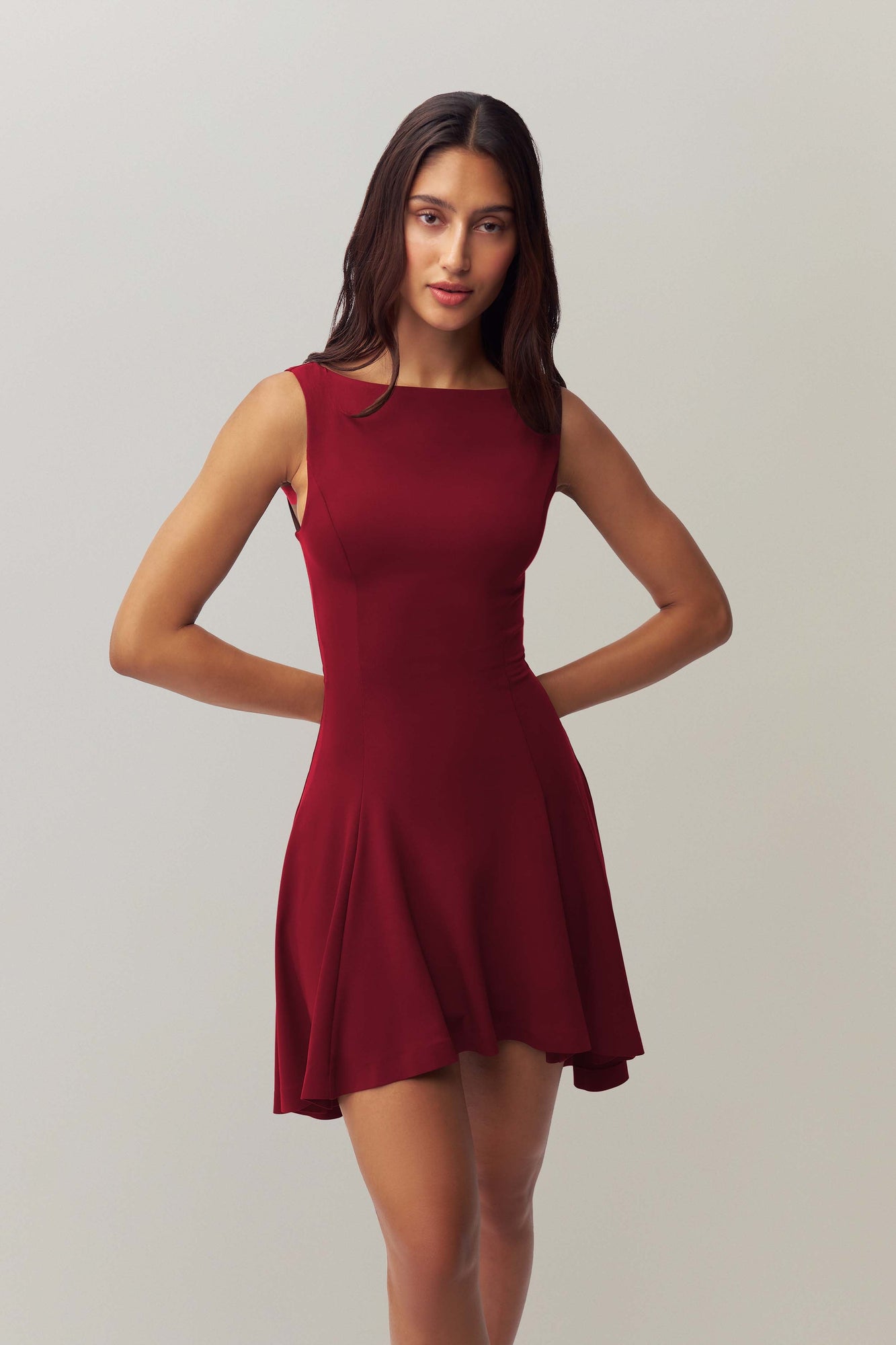 Womens | Daye Mini Dress | Bordeaux