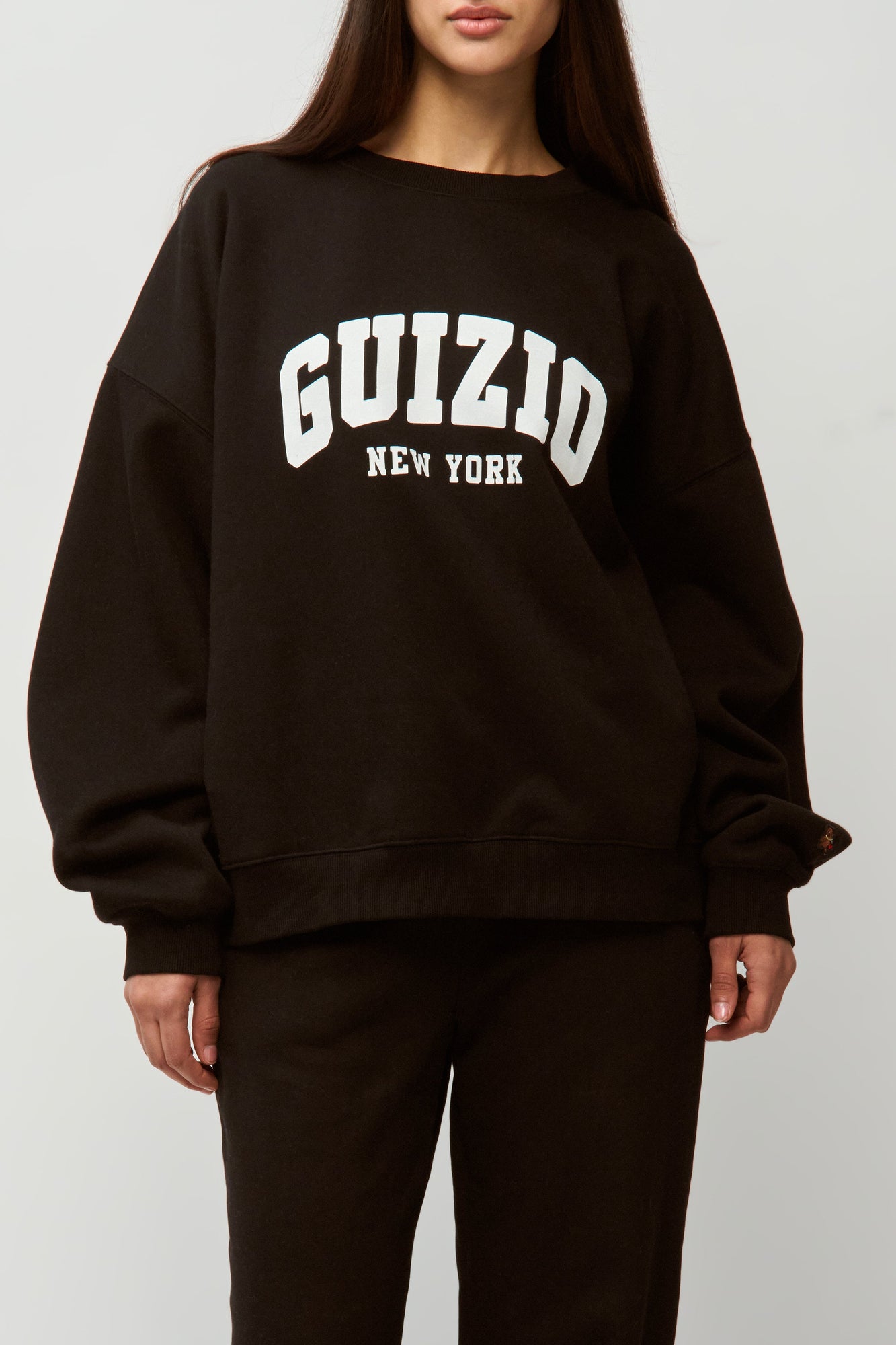 Womens | Guizio Fleece Crewneck | Black