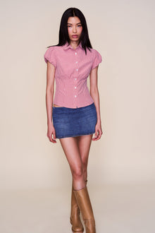 Womens | Micro Mini Denim Skirt | Medium Wash