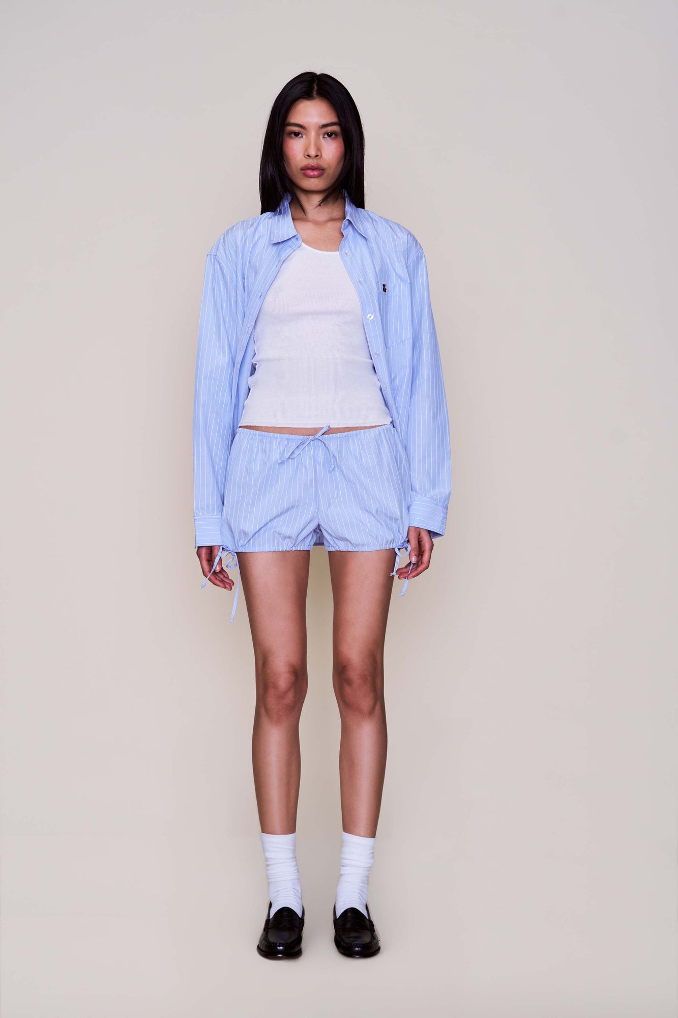 Womens | Stripe Bloomers | Blue/ White