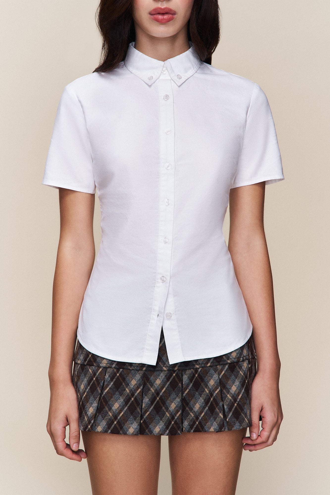 Womens | Classic Short Sleeve Oxford | White