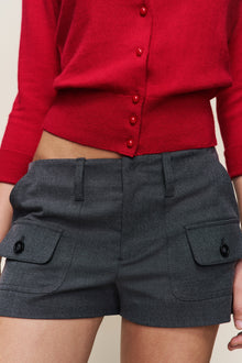 Womens | Penelope Patch Pocket Short | Grey