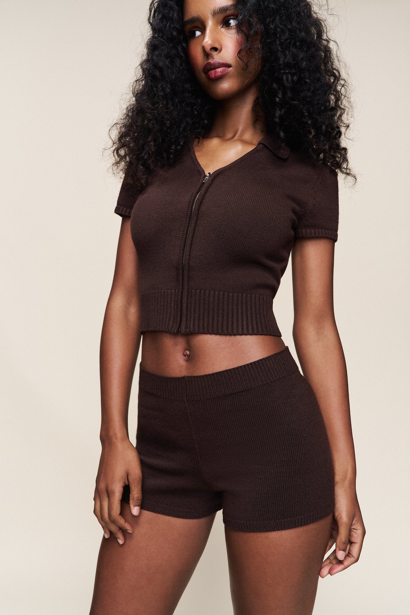 Womens | Calesia Knit Short | Espresso