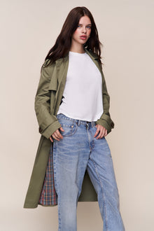 Womens | Classic Trench Coat | Olive