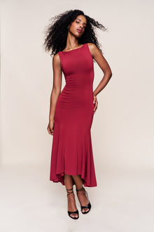 Womens | Daye Midi Dress | Bordeaux