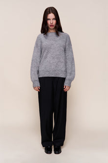 Womens | Bobbie Oversized Wool Jumper | Heather Grey