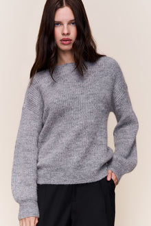 Womens | Bobbie Oversized Wool Jumper | Heather Grey