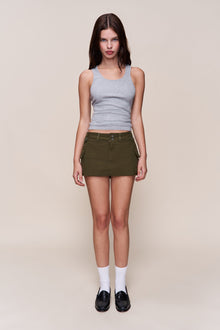 Womens | Jude Cargo Mini Skirt | Olive