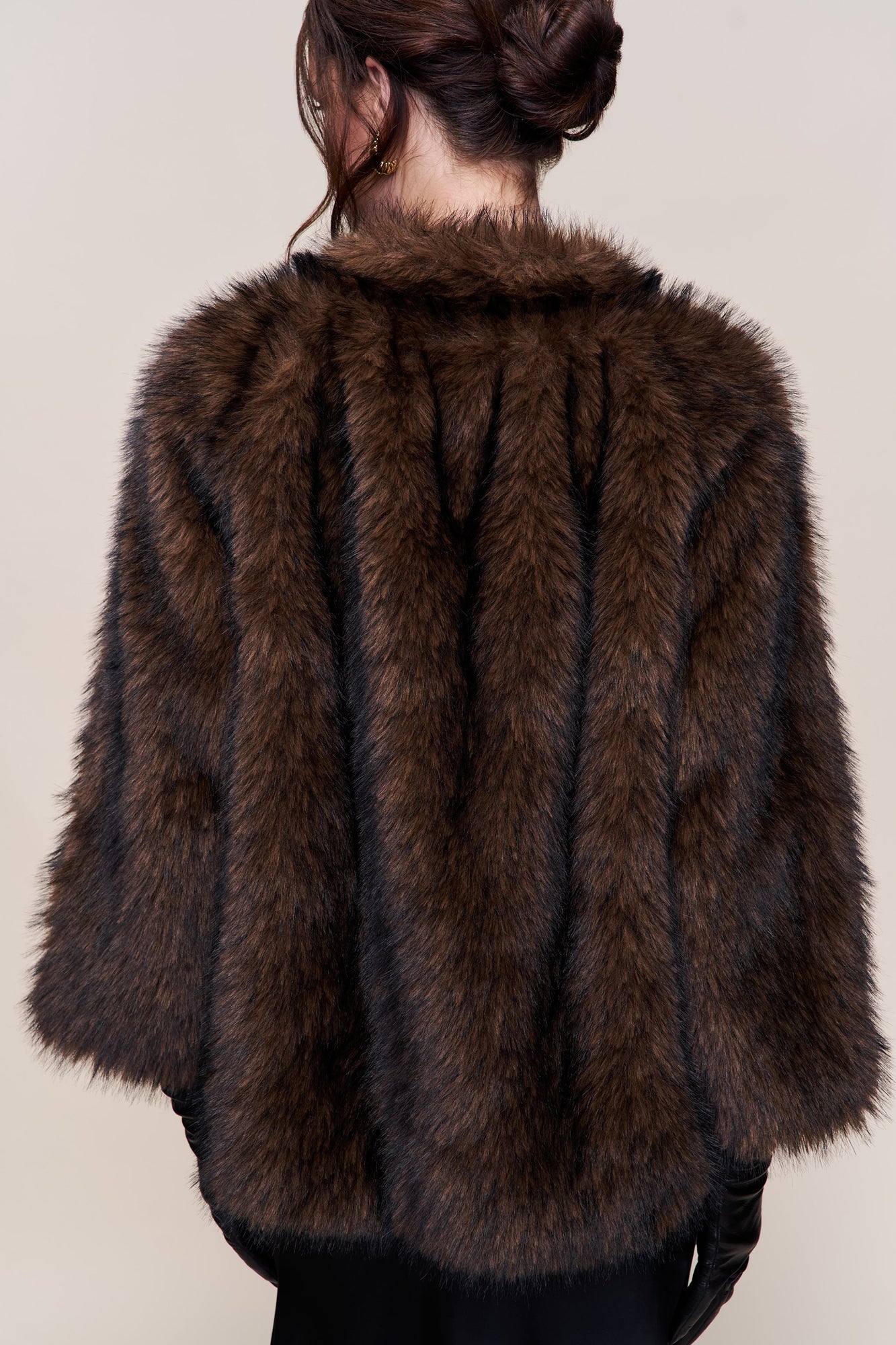 Womens | Lucienne Faux Fur Topper | Espresso