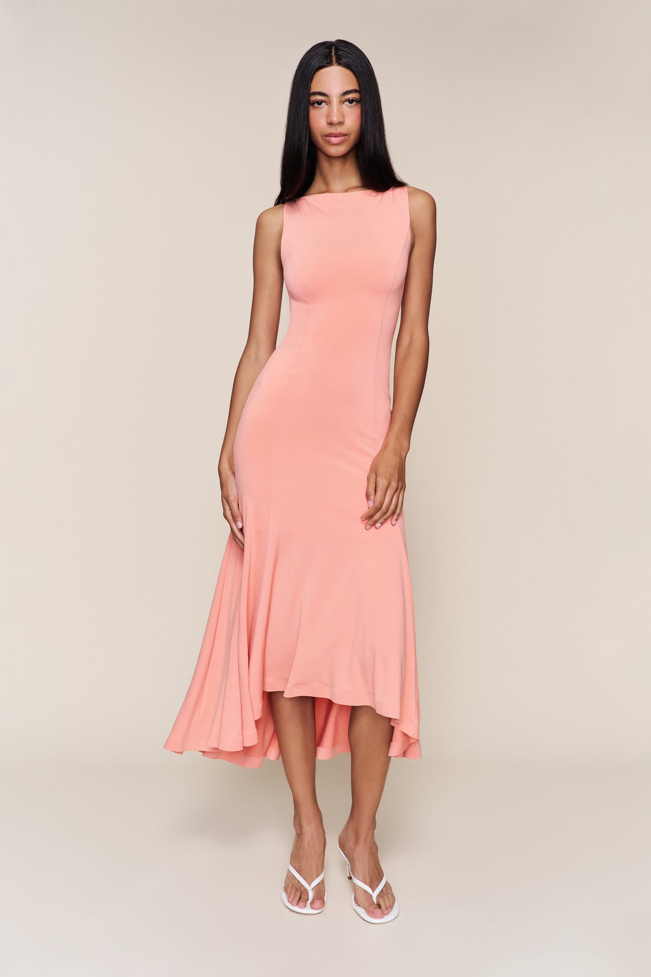 Womens | Daye Midi Dress | Light Coral