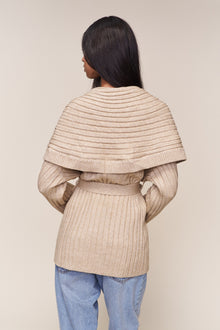 Womens | Tullia Slouchy Cardigan | Taupe