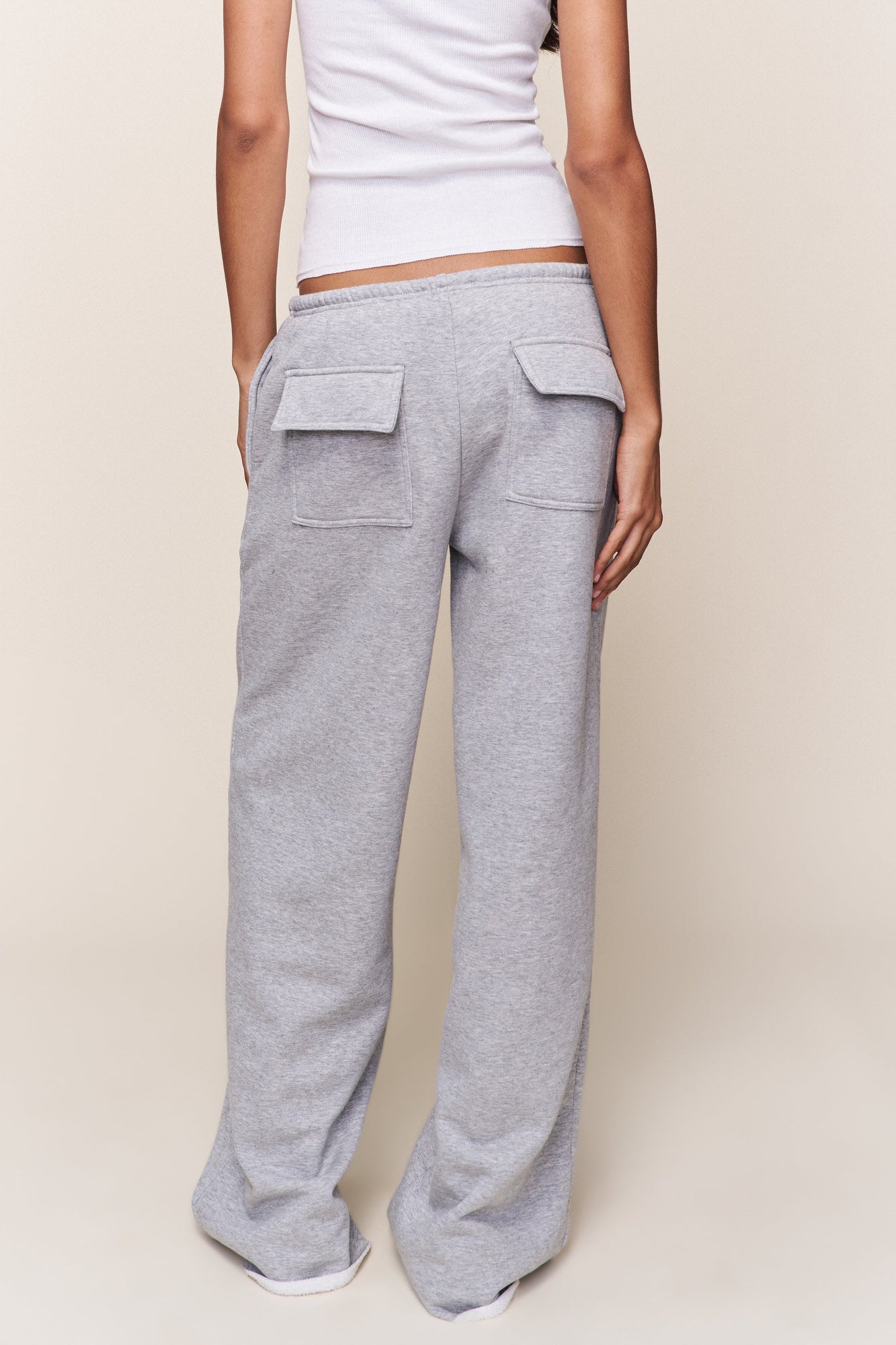 Womens | Drawstring Fleece Pant | Heather Grey