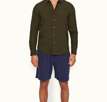 Giles Tailored Fit Classic Collar Shirt | Palm