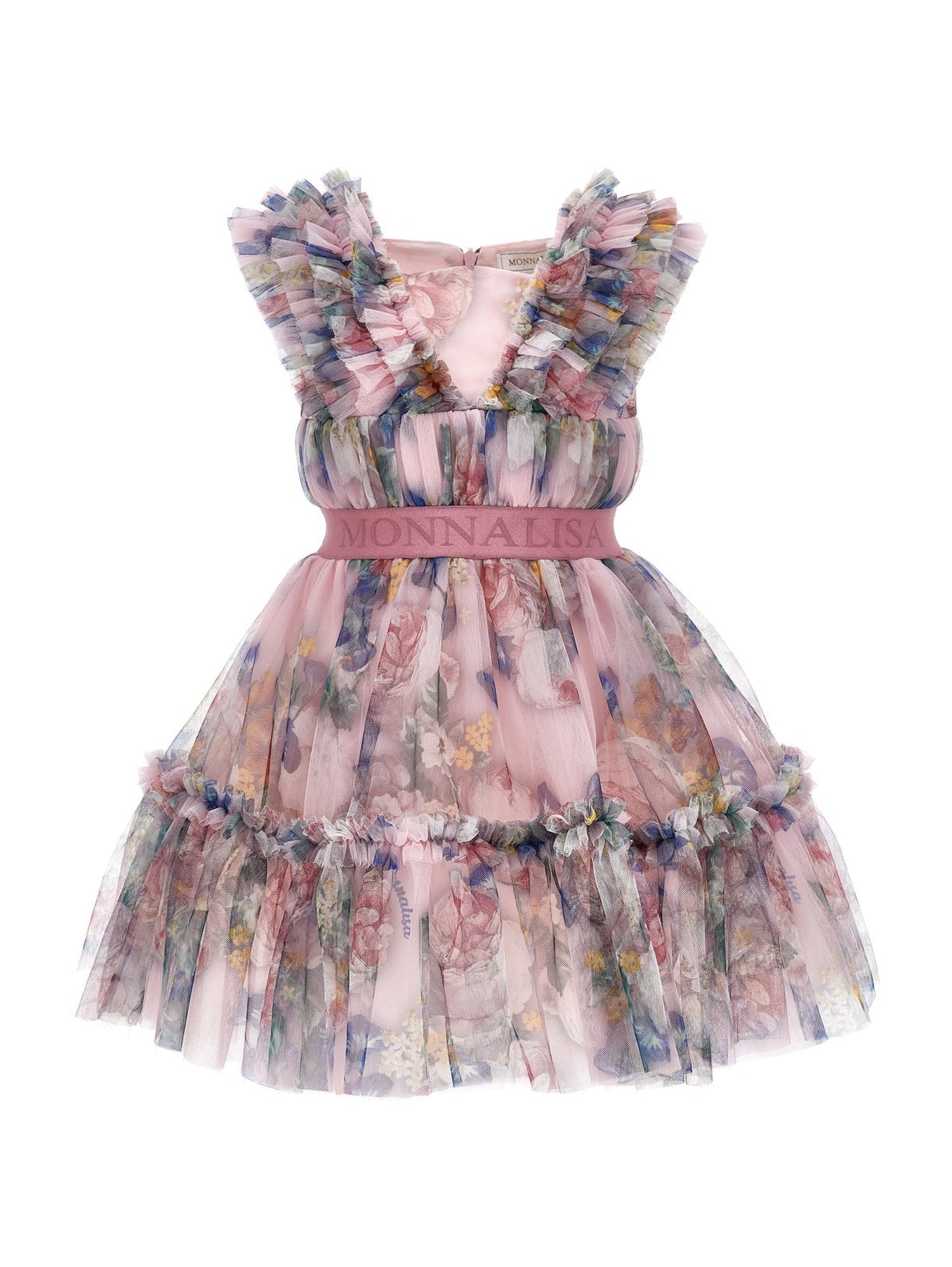 Girls | Baroque Rose Birthday Dress | Onion/Multicolor