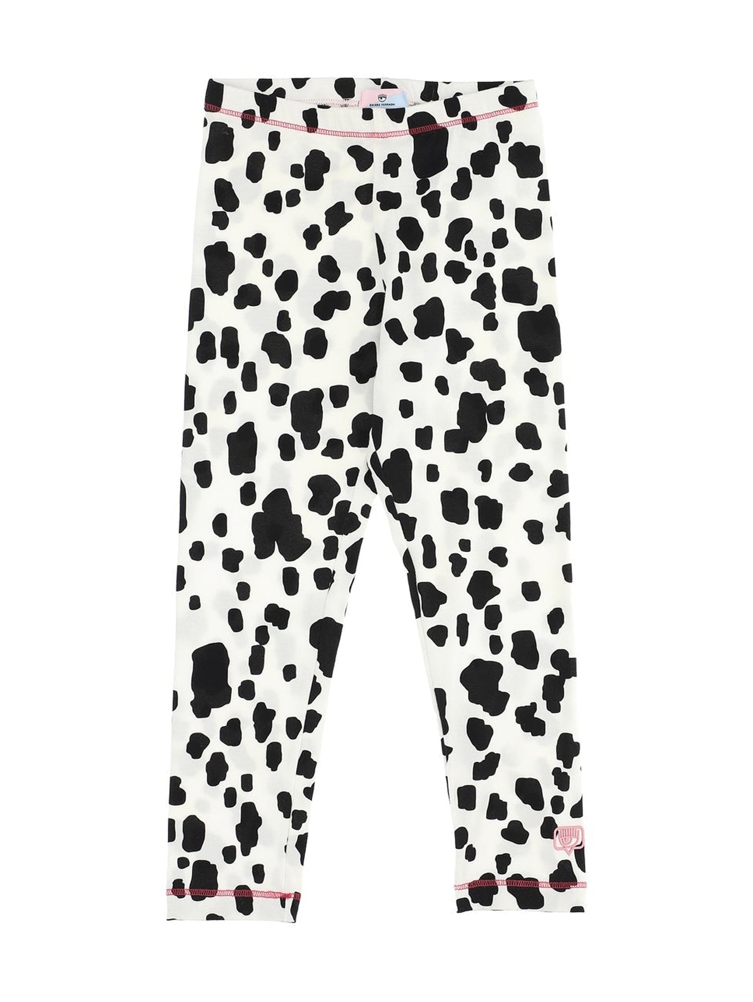 Girls | Cf Dalmatian Jersey Leggings | Cream/Black