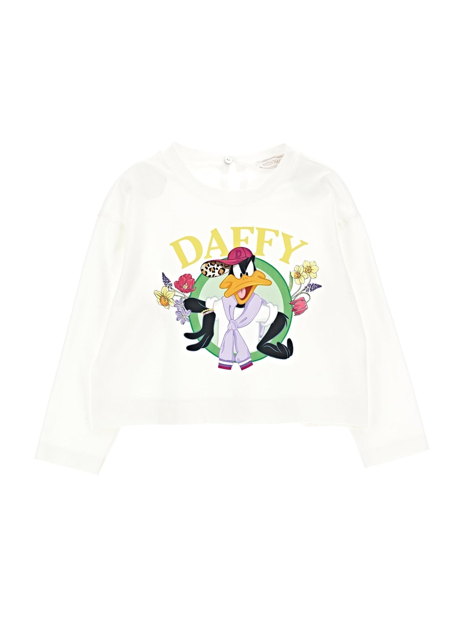 Girls | Cropped Daffy Duck T-Shirt | Cream
