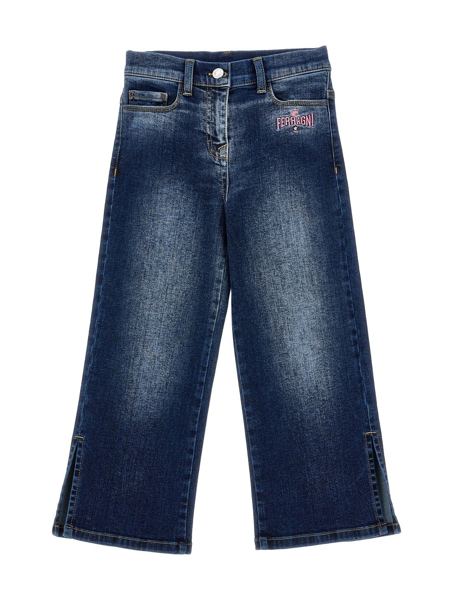 Girls | Ferragni Stretch Jeans | Stone Denim Blue