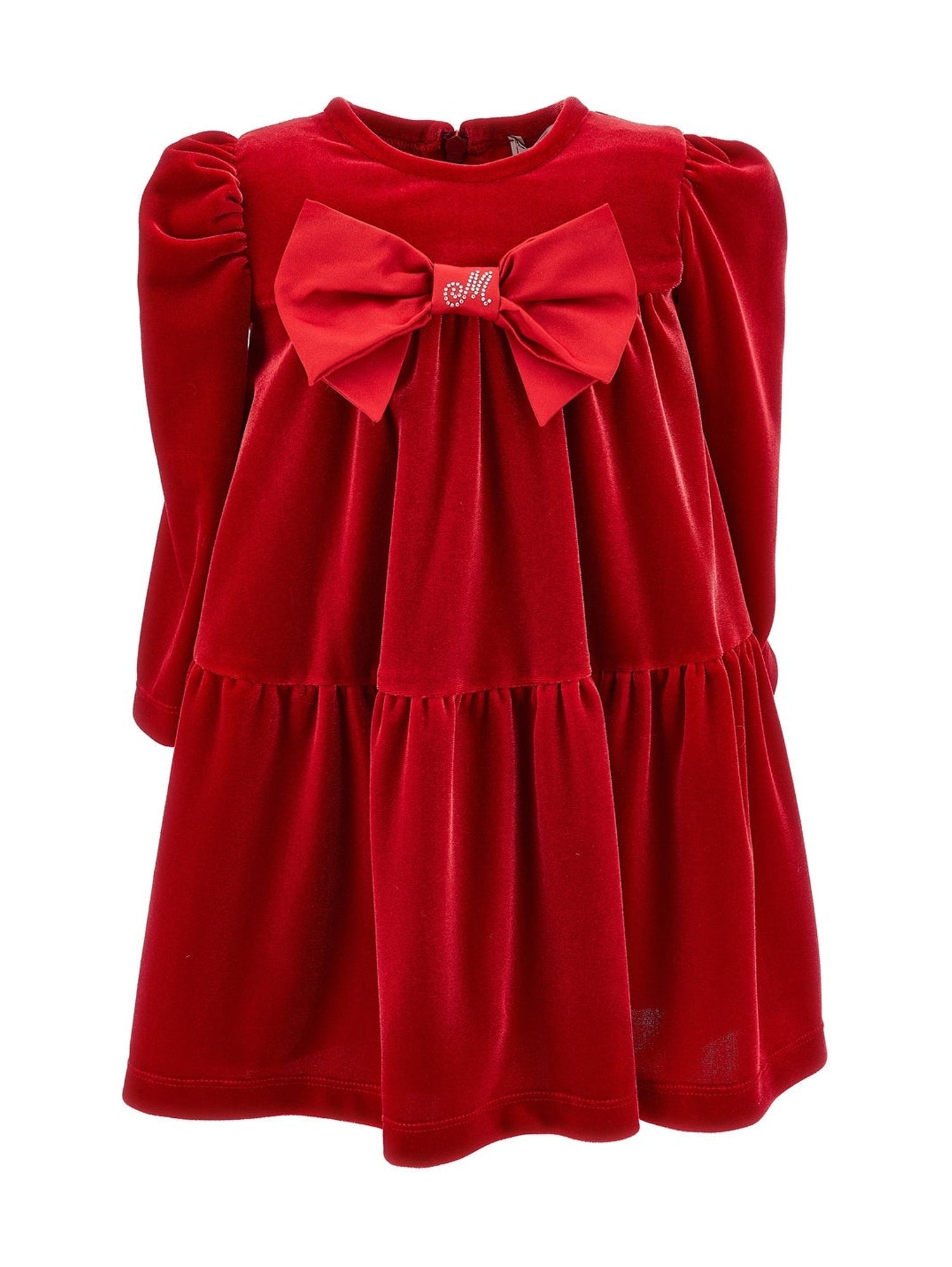Girls | Maxi Bow Chenille Dress | Ruby