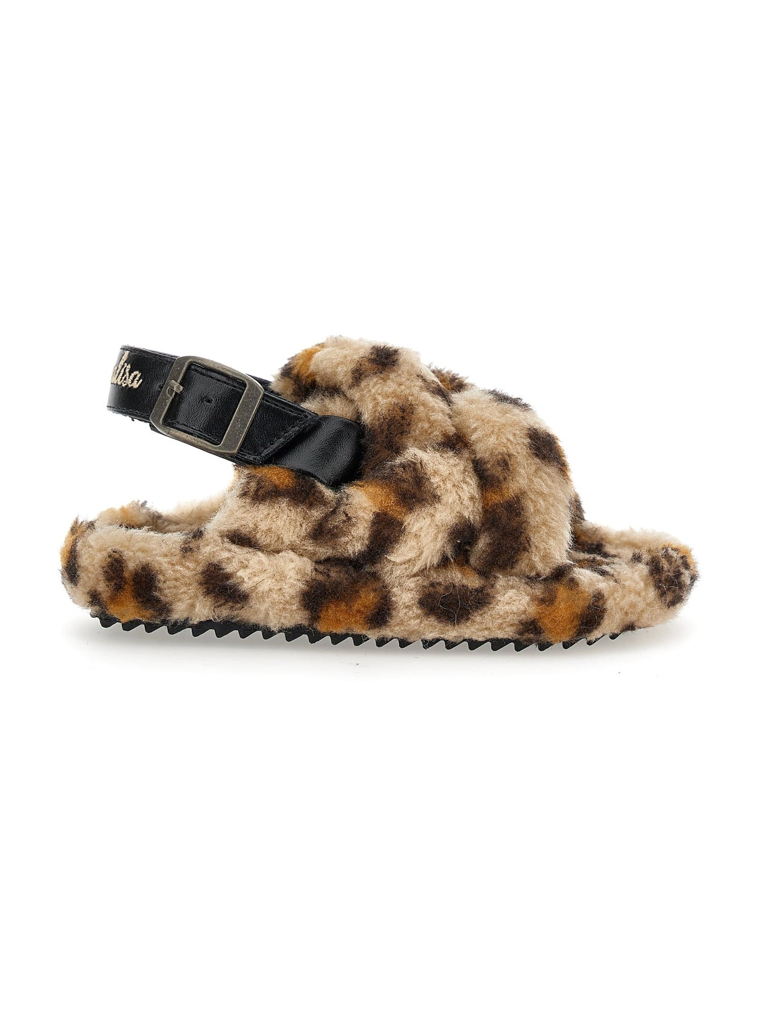 Girls | Plush Sandals | Leopard Print