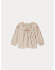 Girls | Poldie Smocked Blouse Flowers | 10Y-12Y | Pink