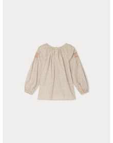 Girls | Poldie Smocked Blouse Flowers | 6Y-8Y | Pink