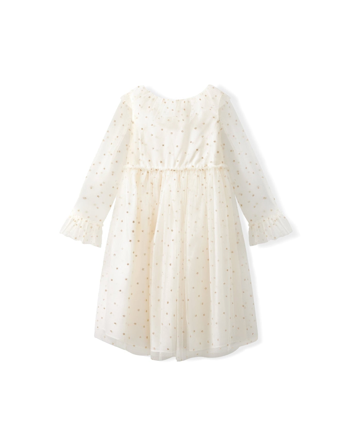 Girls | Sequined Tulle Dress | 8Y | Milk White