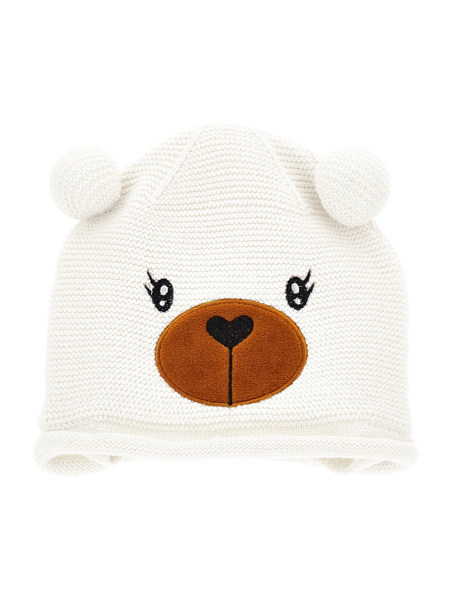 Girls | Teddy Bear Hat With Ears | Cream