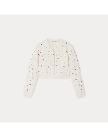 Girls | Tholmine Cardigan | Milk White