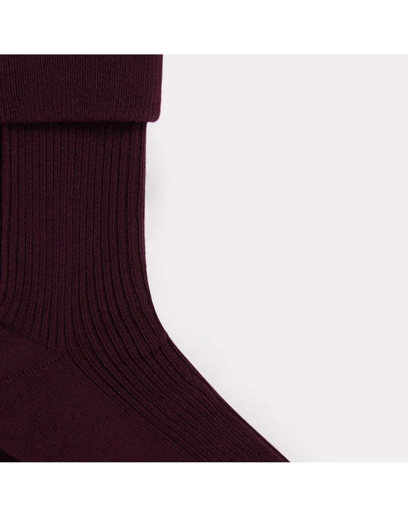 Girls | Thorild Ribbed Socks | Eggplant