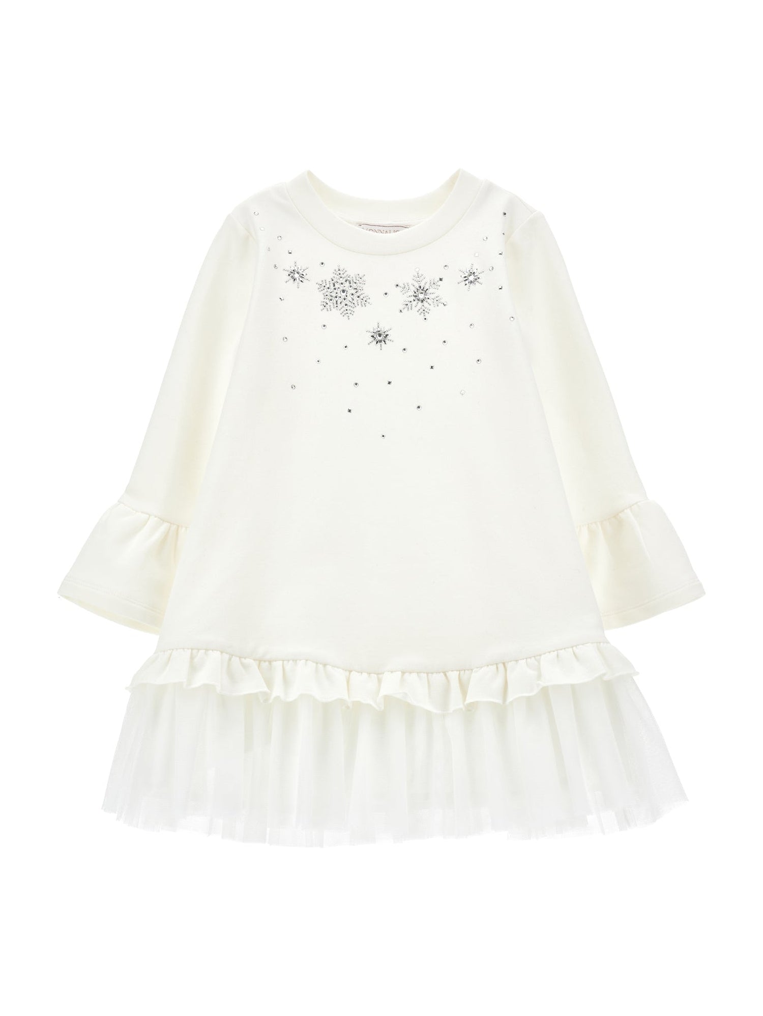 Girls | Tulle Sweatshirt Dress | Cream