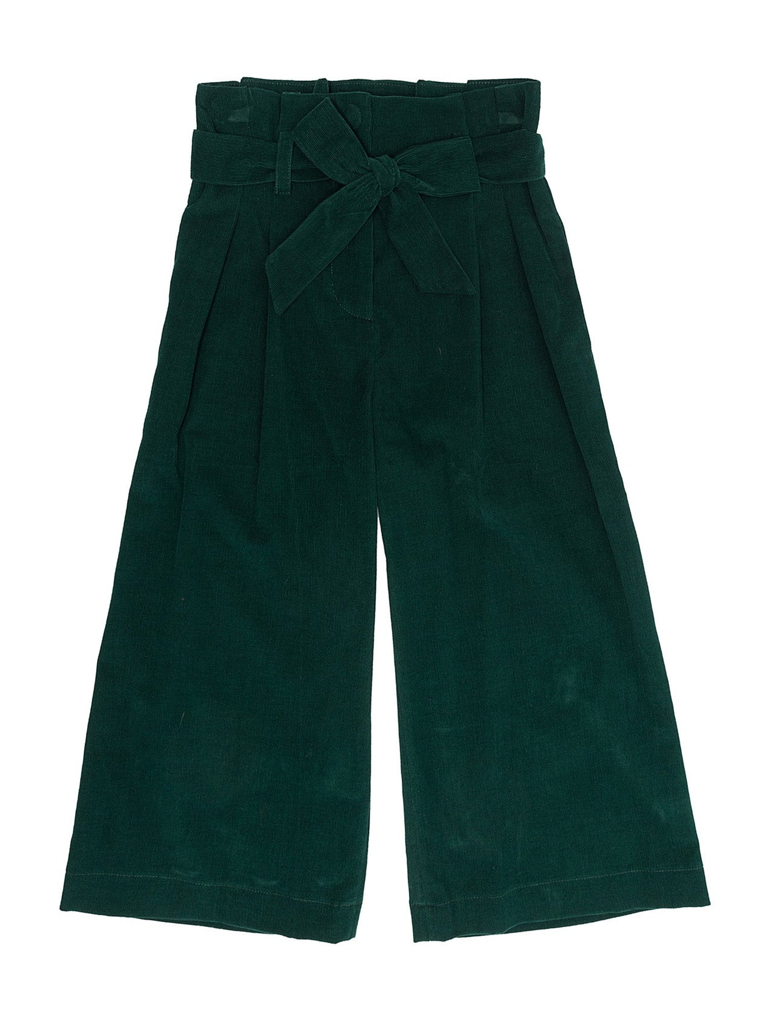 Girls | Velvet Pants | Military Green
