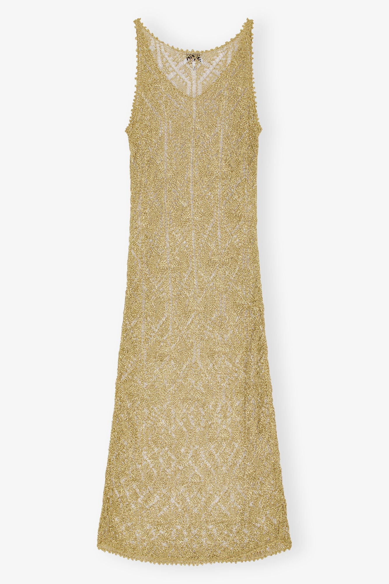 Gold Metallic Strap Dress | Golden
