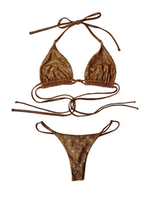 Alex Slider Thong | Gold Diamond