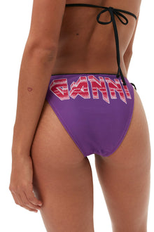 Graphic String Bikini Briefs | Sparkling Grape