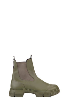 Green Recycled Rubber City Boots | Kalamata