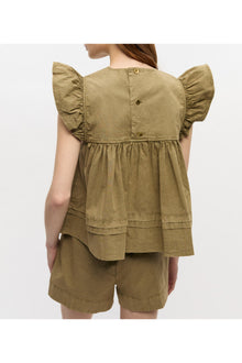 Green Washed Cotton Top | Boa