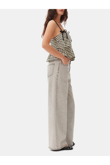 Grey Future Denim Wide Jeans | Gray Quill