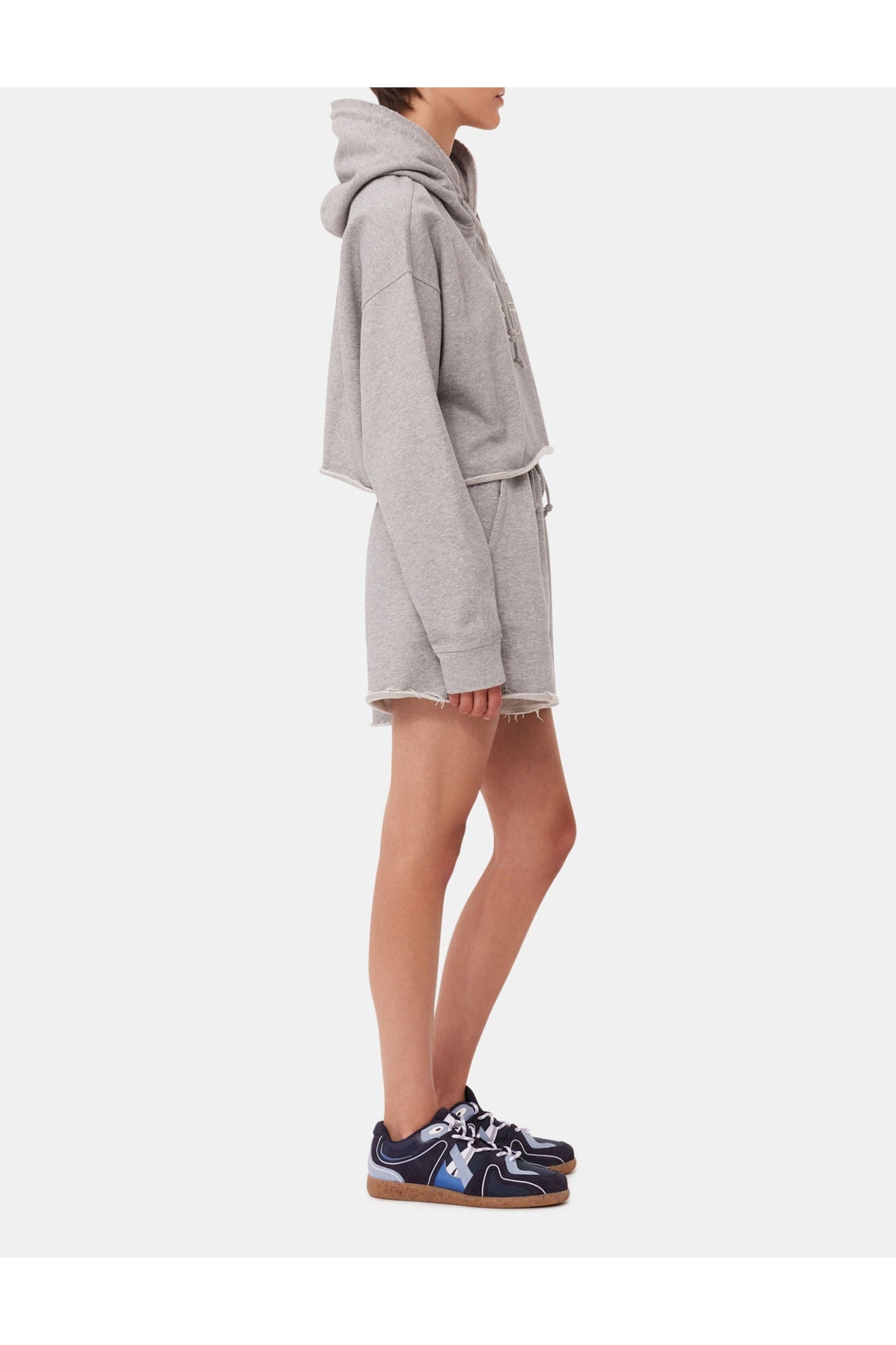 Grey Isoli Drawstring Shorts | Paloma Melange