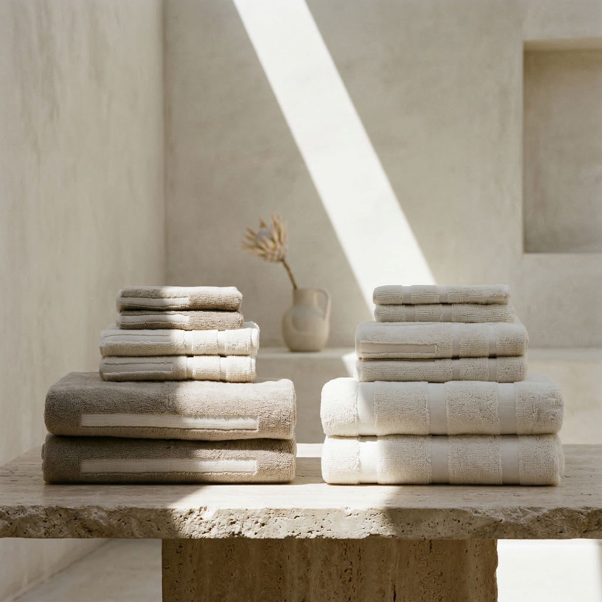Sorrel Australian Cotton Towels | Tan/Ecru