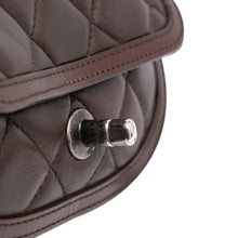 Chanel | Pre-Owned Paris-Salzburg Quilted Lambskin and Pony Hair Saddle Crossbody | Brown/Dark Brown