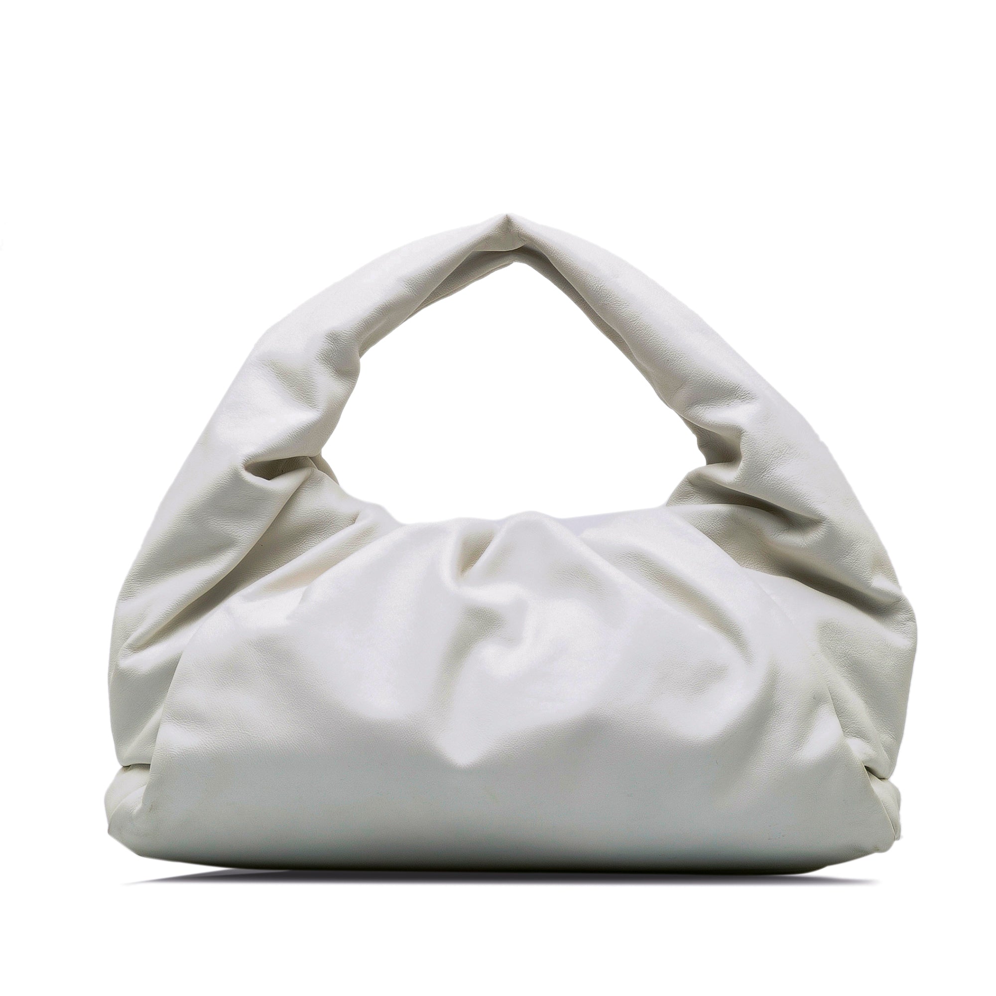 Bottega Veneta | Pre-Owned Lambskin The Shoulder Pouch - II | White