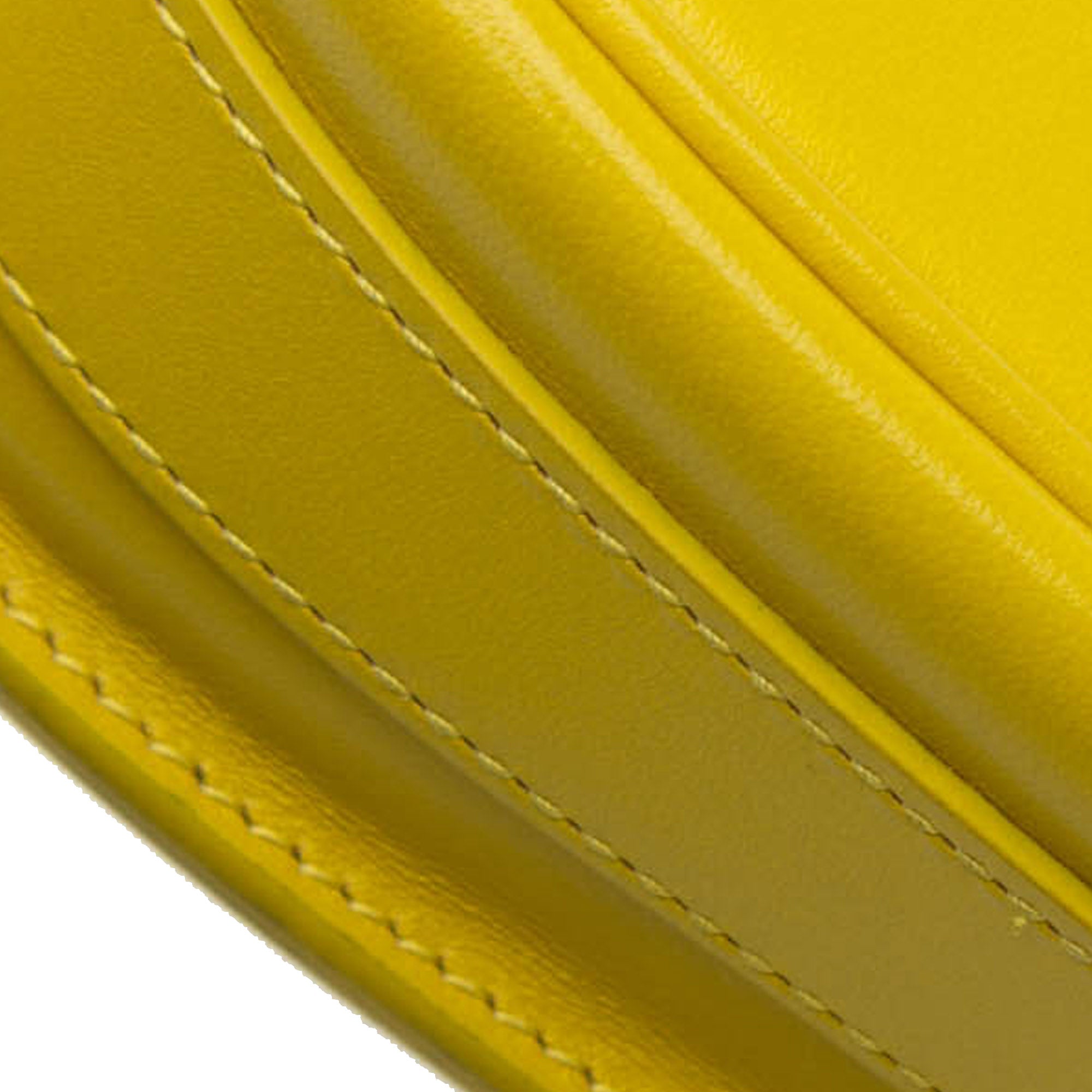 Dior | Pre-Owned Calfskin Bobby East West Crossbody | Yellow