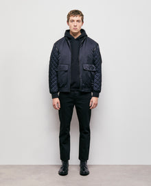 Bomber Jacket With Detachable Sleeves | Men | Black